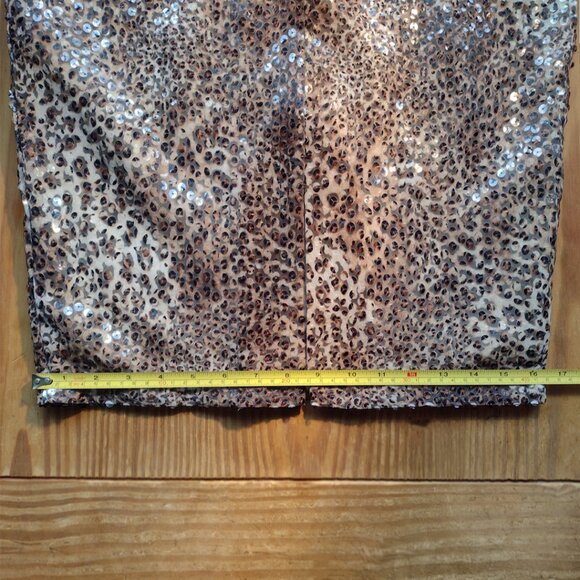 Silk Skirt with animal print sequins - Picture 5 of 7